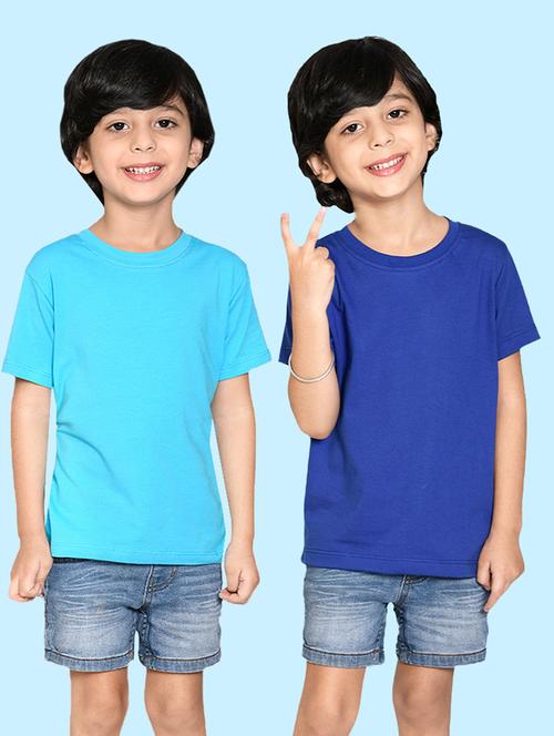 boys pack of solid t-shirts - 20996569 - Very Small Image - 1