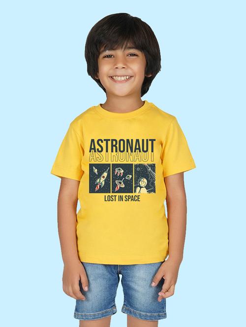 yellow cotton blend tshirt - 20996584 - Very Small Image - 1