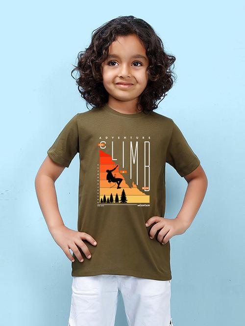 olive cotton blend t-shirt - 20996596 - Very Small Image - 1