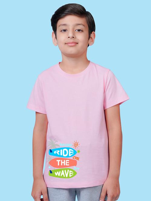 pink cotton blend tshirt - 20996608 - Very Small Image - 1