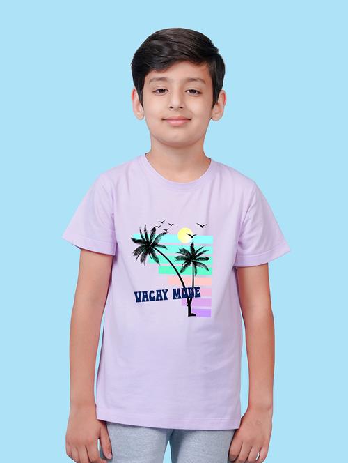 purple cotton blend tshirt - 20996631 - Very Small Image - 1