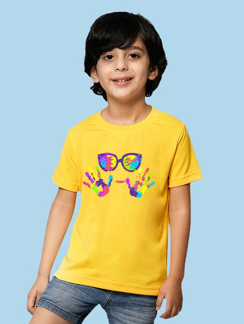 yellow cotton blend tshirt - 20996665 - Very Small Image - 1