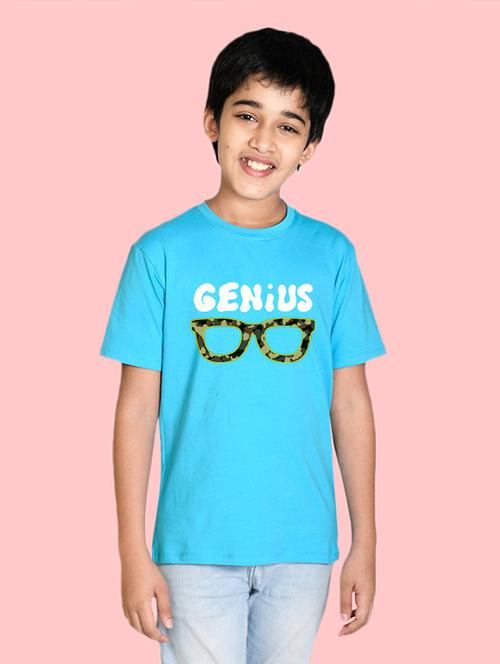 turquoise blue cotton blend t-shirt - 20996689 - Very Small Image - 1