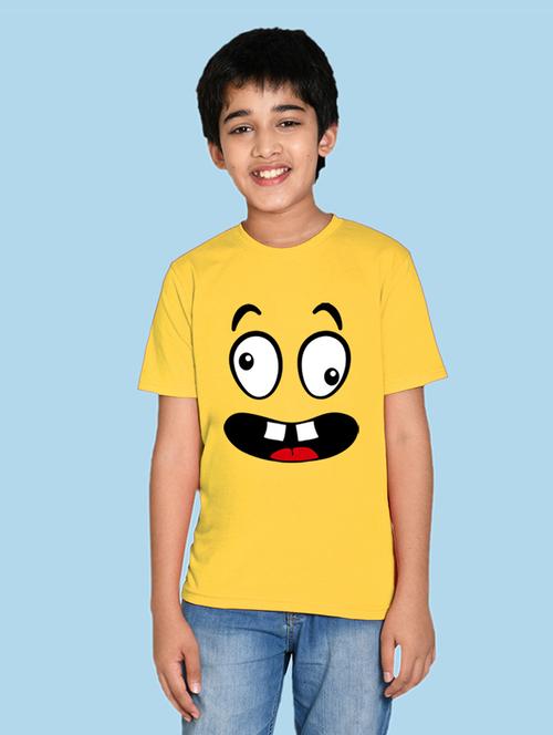 yellow cotton blend tshirt - 20996726 - Very Small Image - 1