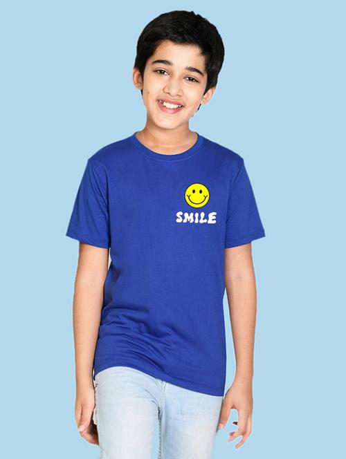 blue cotton blend tshirt - 20996729 - Very Small Image - 1