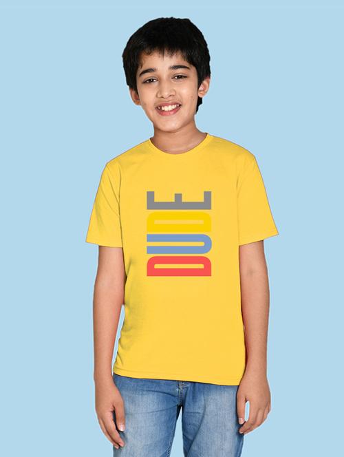 yellow cotton blend tshirt - 20996736 - Very Small Image - 1