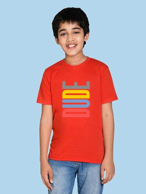red cotton blend tshirt - 20996737 - Very Small Image - 1