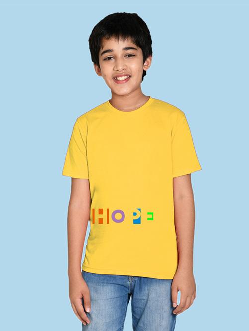 yellow cotton blend tshirt - 20996742 - Very Small Image - 1