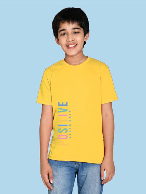 yellow cotton blend tshirt - 20996748 - Very Small Image - 1