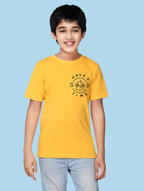 yellow cotton blend tshirt - 20996759 - Very Small Image - 1