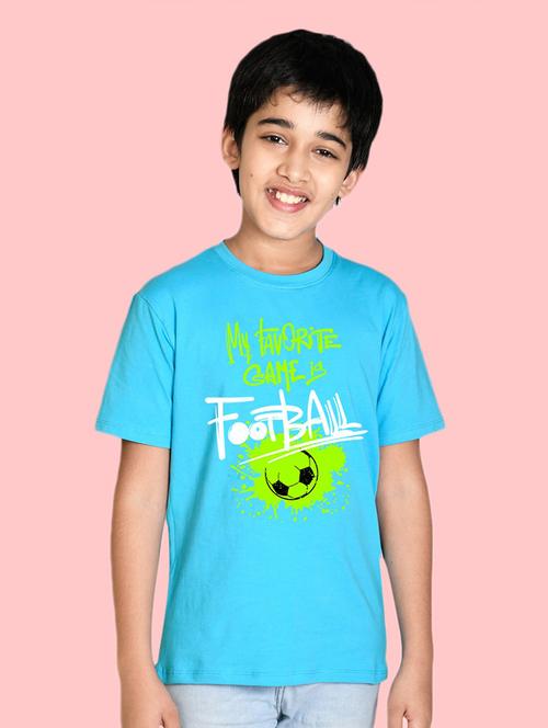 blue cotton blend tshirt - 20996783 - Very Small Image - 1