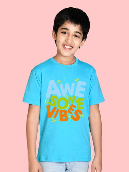 blue cotton blend tshirt - 20996787 - Very Small Image - 1