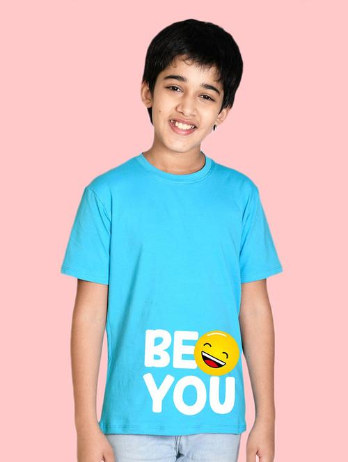 blue cotton blend tshirt - 20996804 - Very Small Image - 1