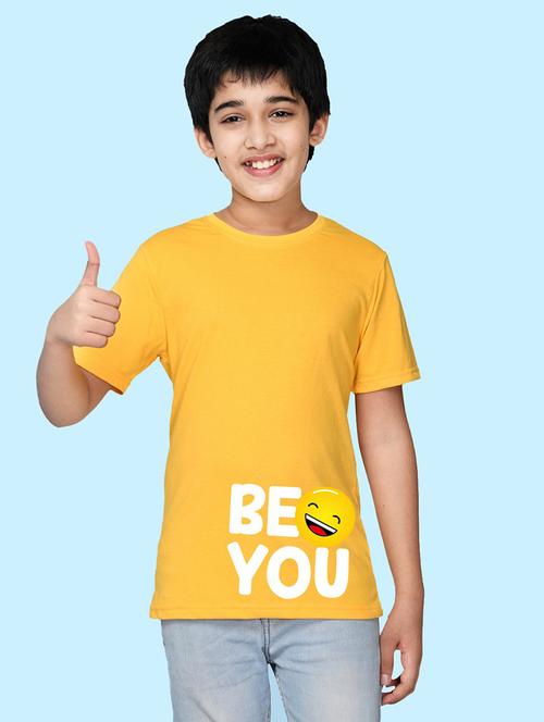 yellow cotton blend tshirt - 20996805 - Very Small Image - 1