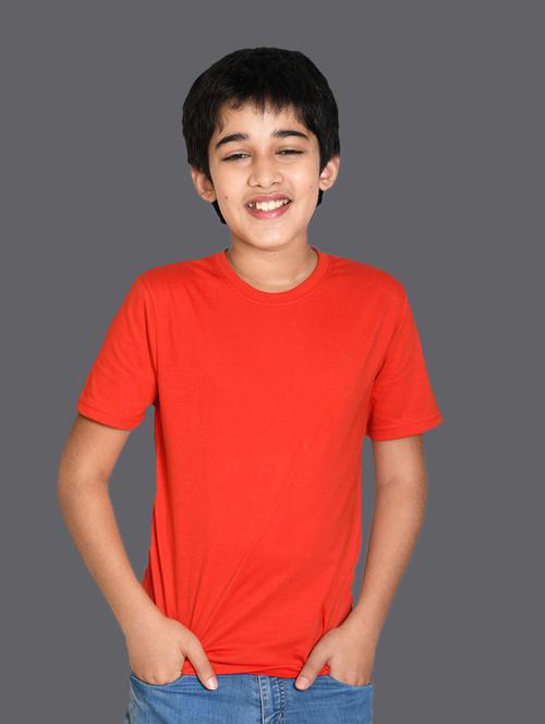 red cotton blend tshirt - 20996810 - Very Small Image - 1