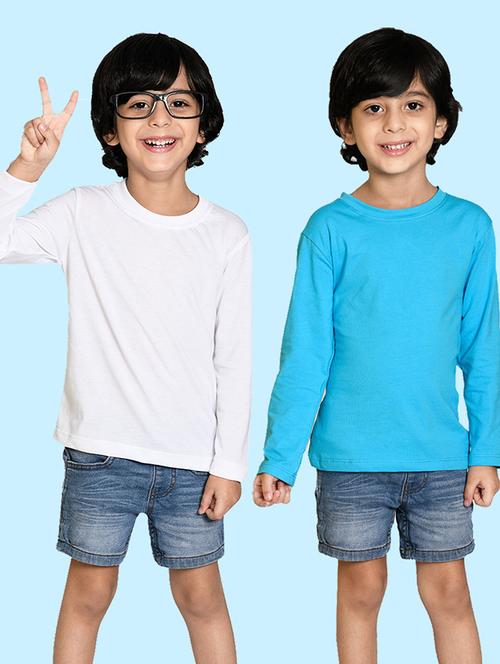 boys pack of solid t-shirts - 20996832 - Very Small Image - 1
