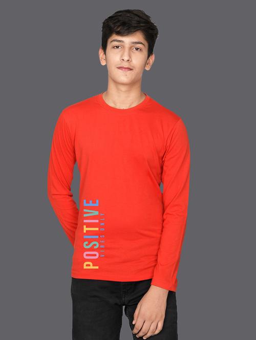 red cotton blend tshirt - 20996839 - Very Small Image - 1