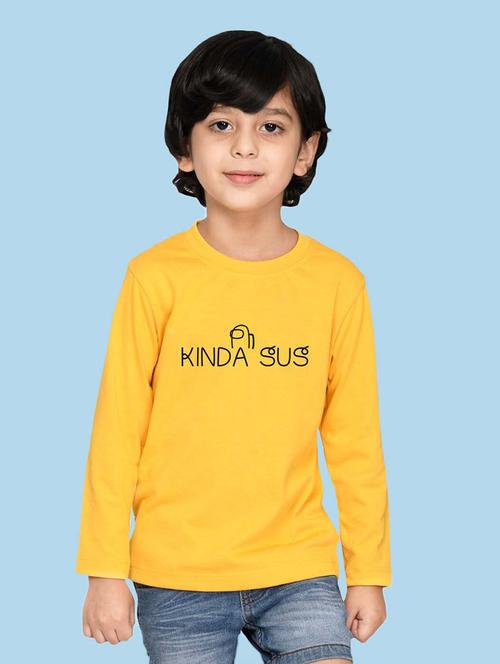 yellow cotton blend tshirt - 20996848 - Very Small Image - 1