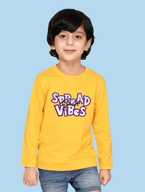 yellow cotton blend tshirt - 20996857 - Very Small Image - 1