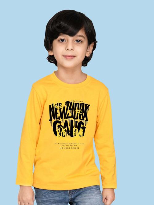 yellow cotton blend tshirt - 20996883 - Very Small Image - 1