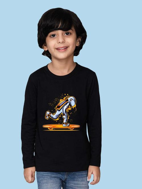black cotton blend tshirt - 20996947 - Very Small Image - 1