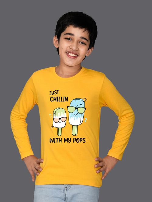 yellow cotton blend tshirt - 20997007 - Very Small Image - 1