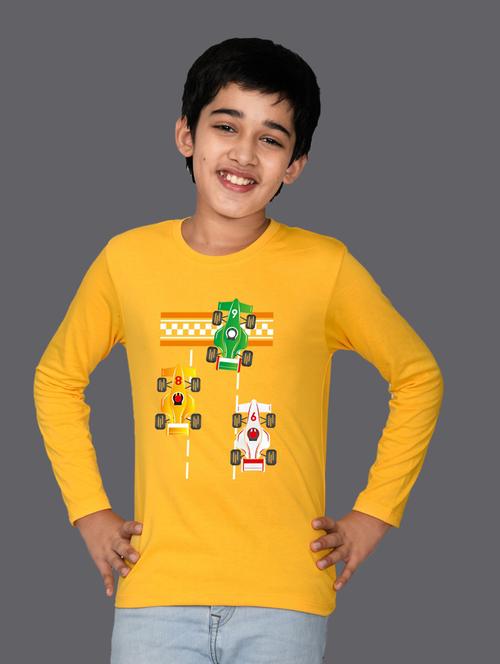 yellow cotton blend tshirt - 20997040 - Very Small Image - 1