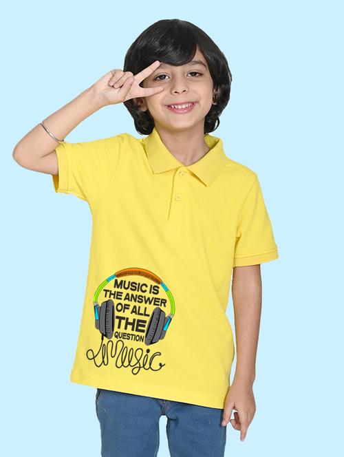 yellow poly cotton tshirt - 20997123 - Very Small Image - 1