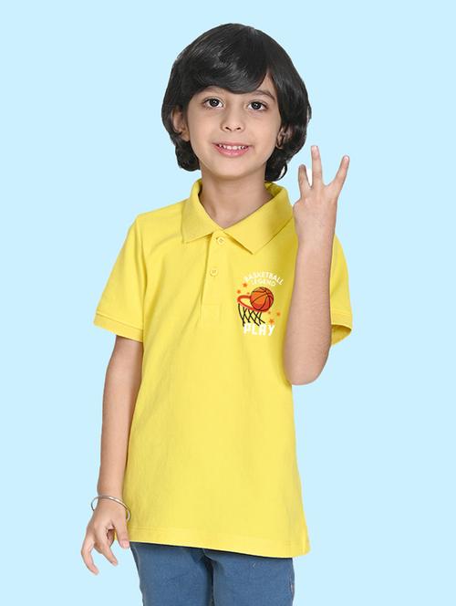 yellow poly cotton tshirt - 20997163 - Very Small Image - 1