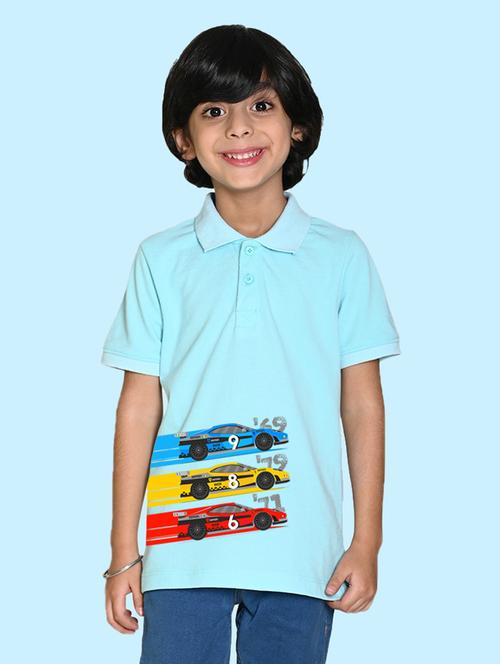 light blue poly cotton t-shirt - 20997171 - Very Small Image - 1