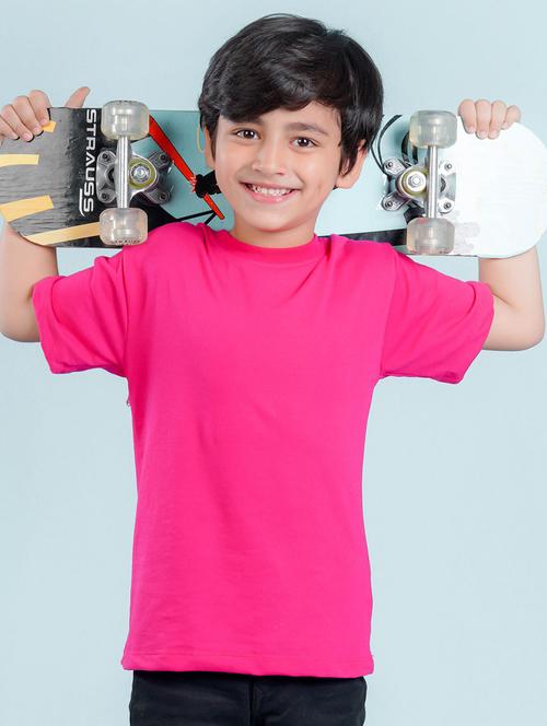 pink cotton blend tshirt - 20997310 - Very Small Image - 1