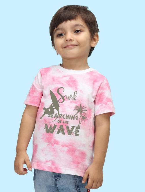 pink tie & dye printed detailed casual top - 20997346 - Very Small Image - 1