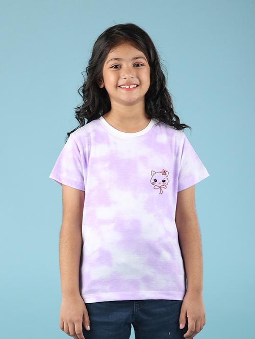 purple cotton blend tee - 20997353 - Very Small Image - 1