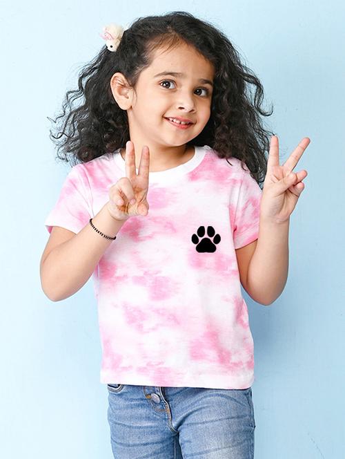 pink cotton blend tee - 20997358 - Very Small Image - 1
