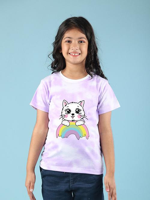 lavender tie & dye printed casual top - 20997369 - Very Small Image - 1