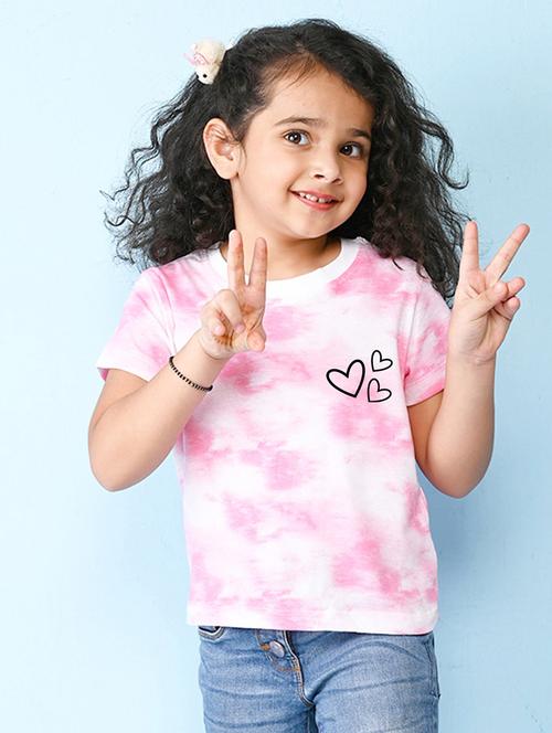 pink cotton blend tee - 20997395 - Very Small Image - 1