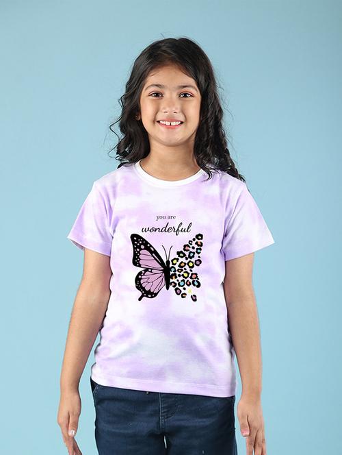 purple cotton blend tee - 20997399 - Very Small Image - 1