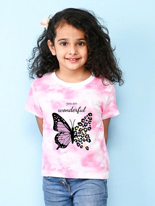 pink cotton blend tee - 20997400 - Very Small Image - 1
