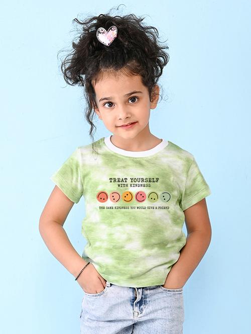 green cotton blend tee - 20997456 - Very Small Image - 1
