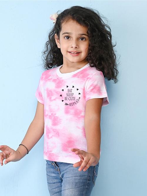 pink cotton blend tee - 20997490 - Very Small Image - 1