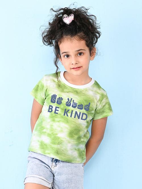 green cotton blend tee - 20997508 - Very Small Image - 1