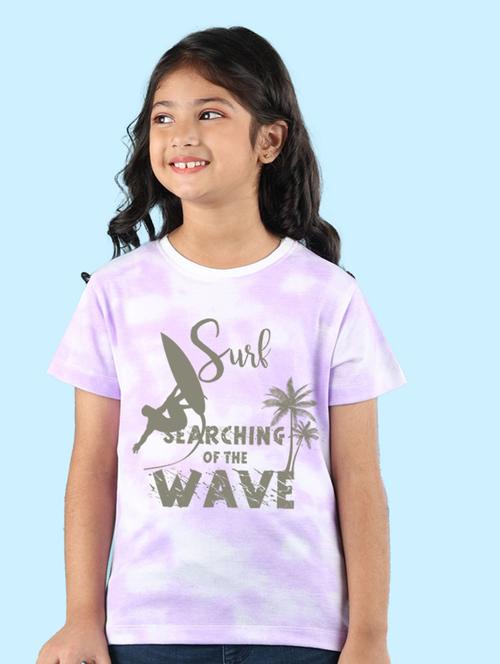 purple cotton blend tee - 20997510 - Very Small Image - 1