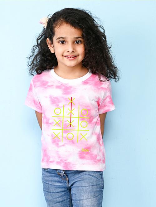 pink tie & dye printed casual top - 20997519 - Very Small Image - 1