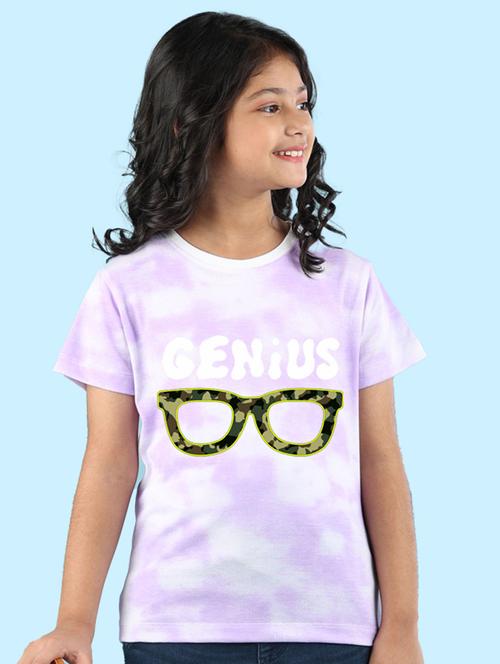 lavender tie & dye printed casual top - 20997522 - Very Small Image - 1