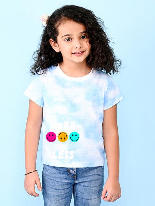 blue cotton blend tee - 20997530 - Very Small Image - 1