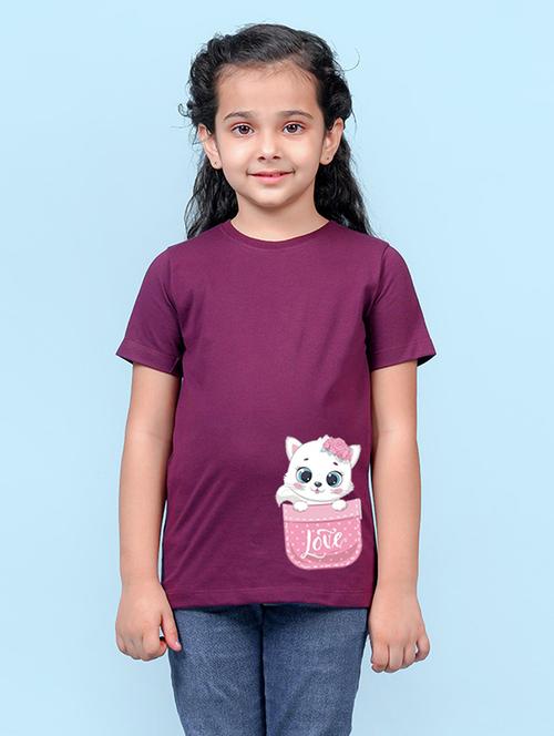 purple cotton blend tee - 20997576 - Very Small Image - 1