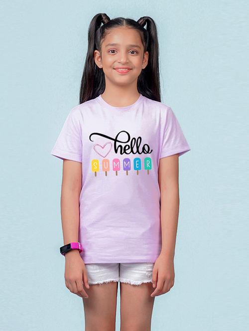 purple cotton blend tee - 20997583 - Very Small Image - 1