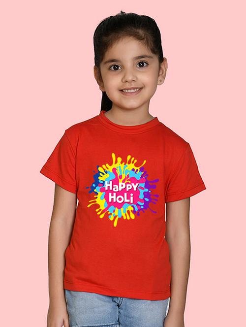red cotton blend tee - 20997595 - Very Small Image - 1