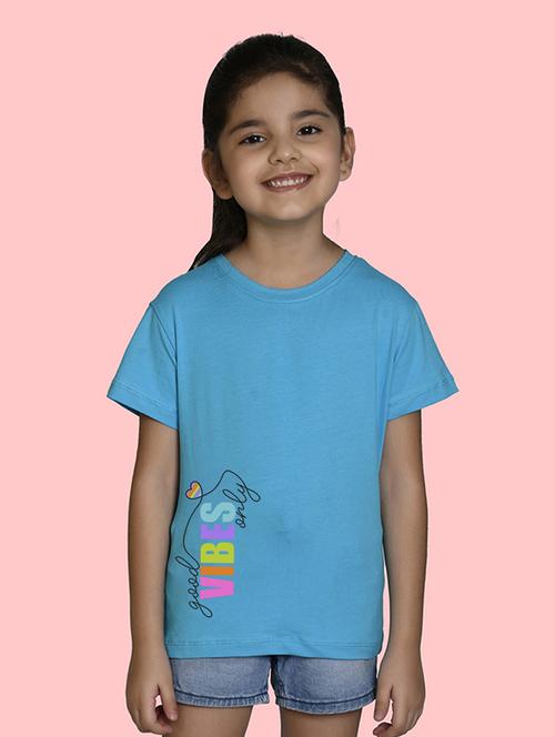 blue cotton blend tee - 20997617 - Very Small Image - 1