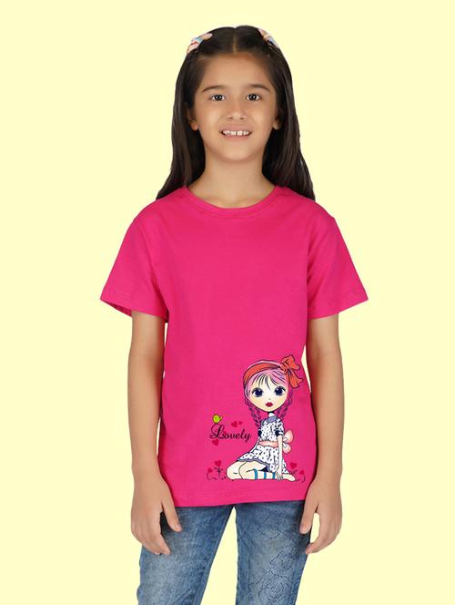 pink cotton blend tee - 20997624 - Very Small Image - 1